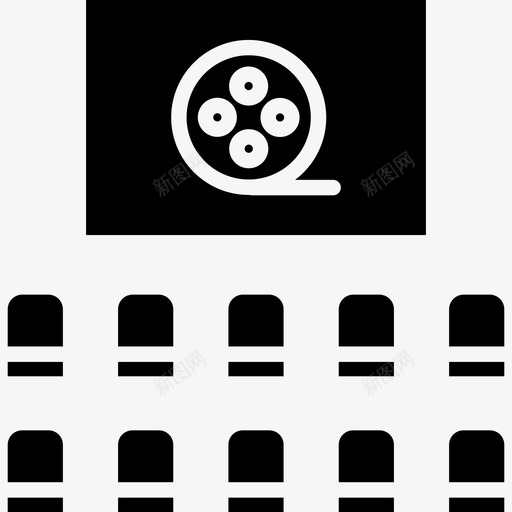 电影电影院44实心图标svg_新图网 https://ixintu.com 实心 电影 电影院