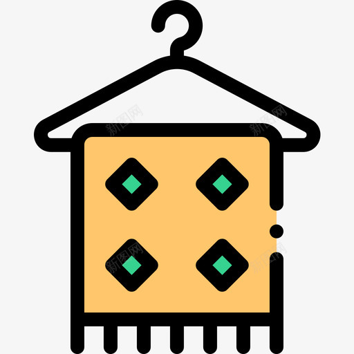 围巾针织6线颜色图标svg_新图网 https://ixintu.com 围巾 针织 颜色