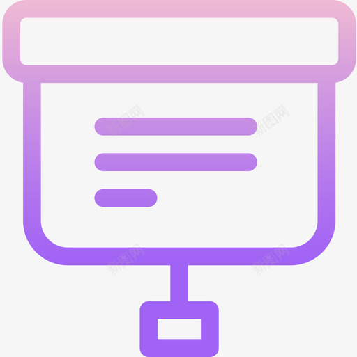 演示文稿基本图标10轮廓渐变svg_新图网 https://ixintu.com 基本图标10 演示文稿 轮廓渐变