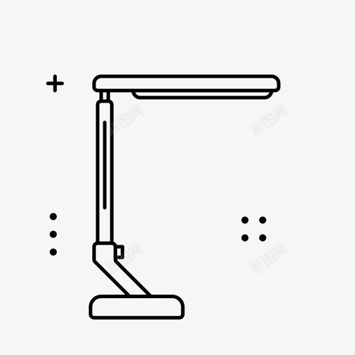 灯灯泡桌子图标svg_新图网 https://ixintu.com 书房 办公室 桌子 灯 灯泡