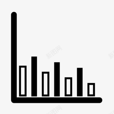 条形图图表应用程序图表公告板图标图标