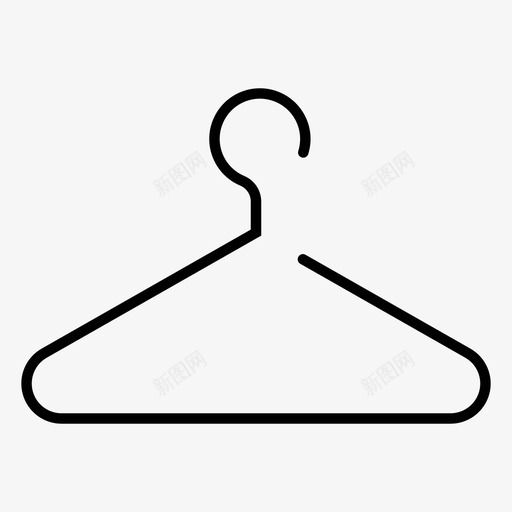 衣架衣帽间销售图标svg_新图网 https://ixintu.com 家用设备 衣帽间 衣架 销售