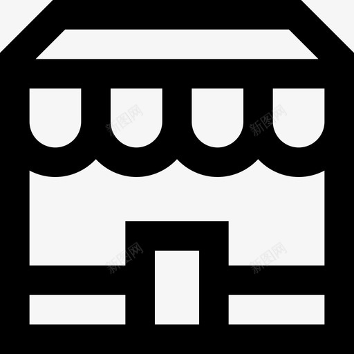 理发店理发店3直线型图标svg_新图网 https://ixintu.com 理发店 直线 线型