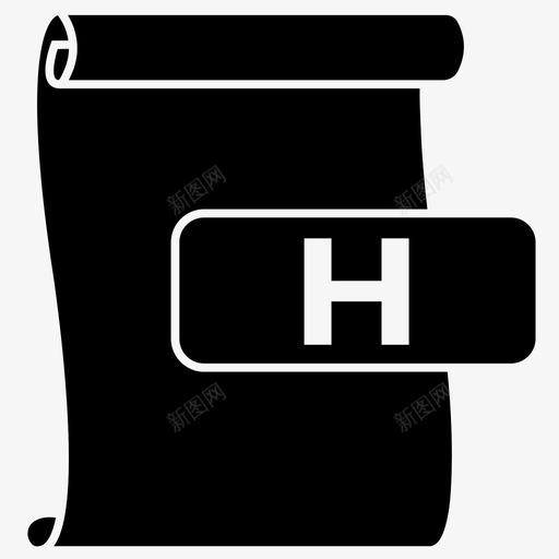 h文件文件格式标题图标svg_新图网 https://ixintu.com 文件 标题 格式