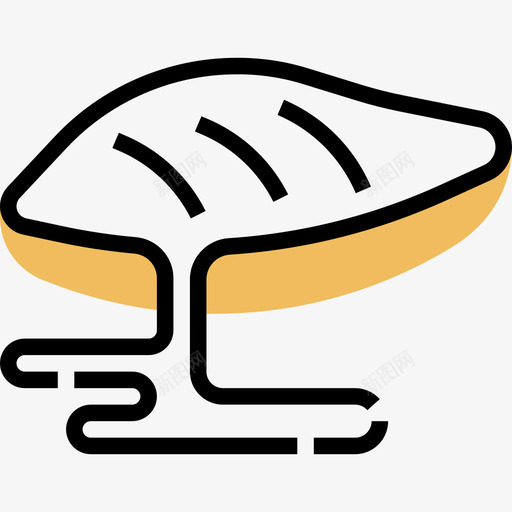 鸡胸肉健康食品18黄影图标svg_新图网 https://ixintu.com 健康食品18 鸡胸肉 黄影