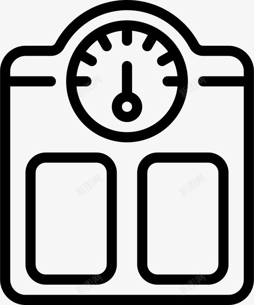 秤医疗保健医院图标svg_新图网 https://ixintu.com 医疗 医疗保健 医院 大纲 称重