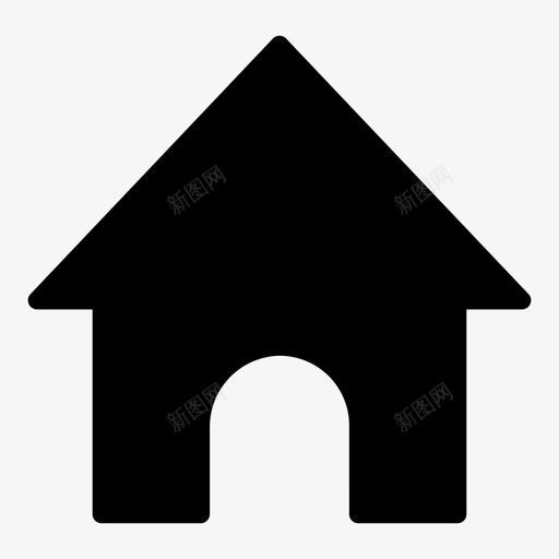 主页后台房产图标svg_新图网 https://ixintu.com 主页 后台 房产 房子 月亮