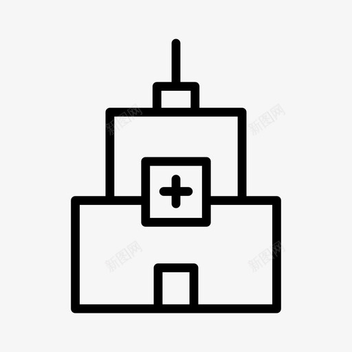 医院大楼医疗中心图标svg_新图网 https://ixintu.com 中心 医疗 医院 大楼