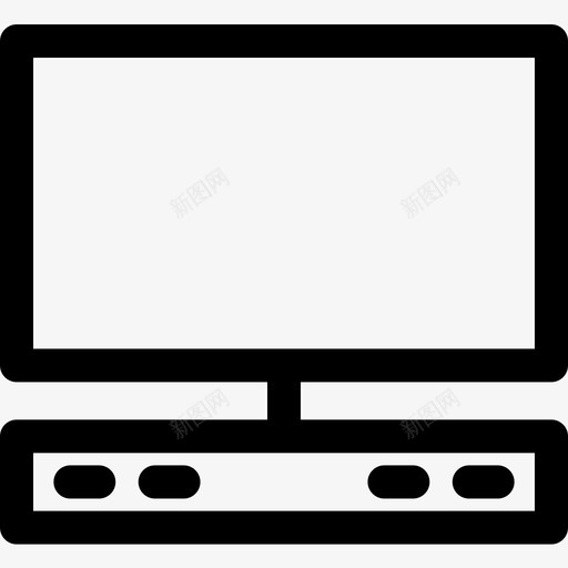 电视电视21线性图标svg_新图网 https://ixintu.com 电视 线性