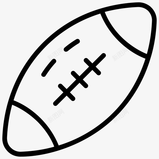 橄榄球橄榄球运动的标志图标svg_新图网 https://ixintu.com 标志 橄榄球 运动
