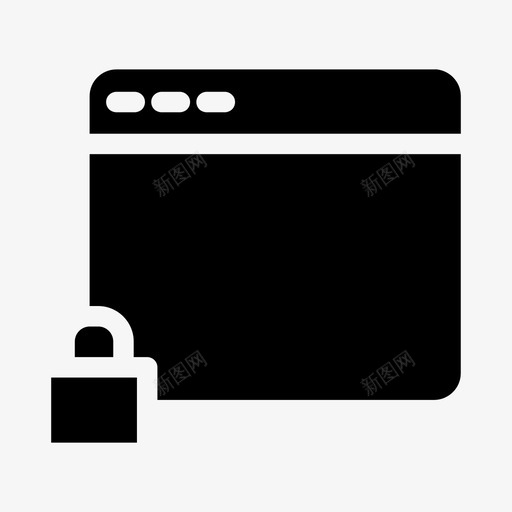 锁定浏览器浏览器通知internet浏览器图标svg_新图网 https://ixintu.com internet web 浏览器 联机 通知 锁定