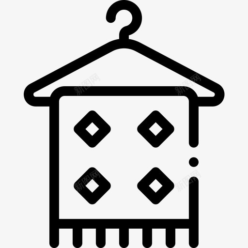 围巾针织5线状图标svg_新图网 https://ixintu.com 围巾 线状 针织