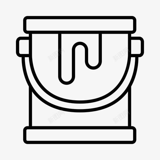 油漆桶艺术艺术用品图标svg_新图网 https://ixintu.com 创意 油漆桶 油漆罐 艺术 艺术用品