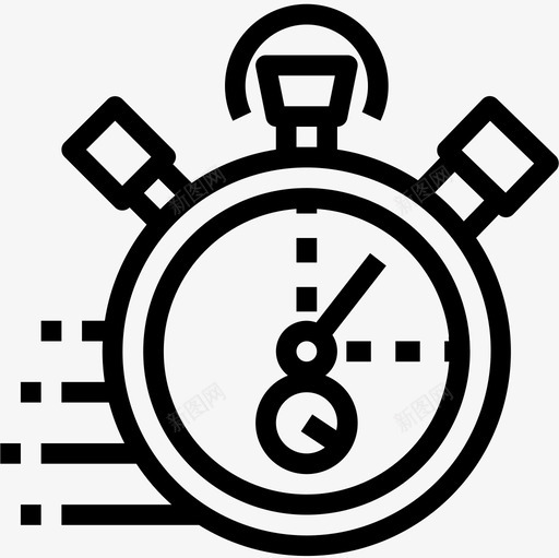 秒表20号自行车直线型图标svg_新图网 https://ixintu.com 20号 直线 秒表 线型 自行车