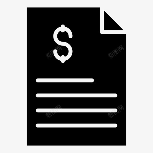 财务报告会计报表银行对账单图标svg_新图网 https://ixintu.com 业务 会计 分析 报表 财务报告 账单 银行