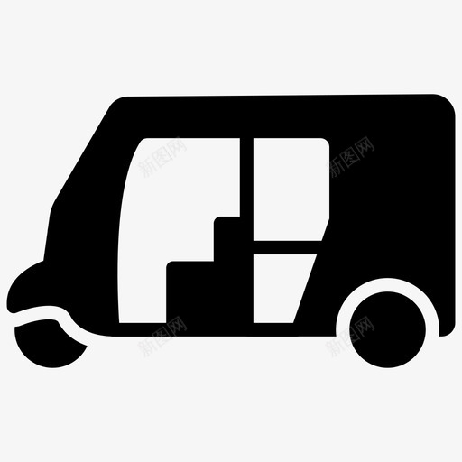 tuktukautorikshaw图标svg_新图网 https://ixintu.com auto rikshaw tuk-tuk 三轮车 图标 字形 汽车 运输