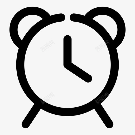 闹钟时间等待图标svg_新图网 https://ixintu.com 可怕 大胆 挂钟 时间 等待 间隔 闹钟