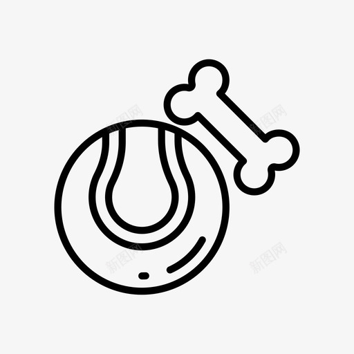 宠物玩具球狗玩具图标svg_新图网 https://ixintu.com 宠物 宠物商店 宠物玩具 狗玩具 球