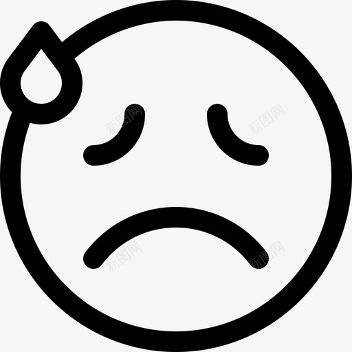 悲伤人际关系和情感12直系图标svg_新图网 https://ixintu.com 人际关系 悲伤 情感 直系