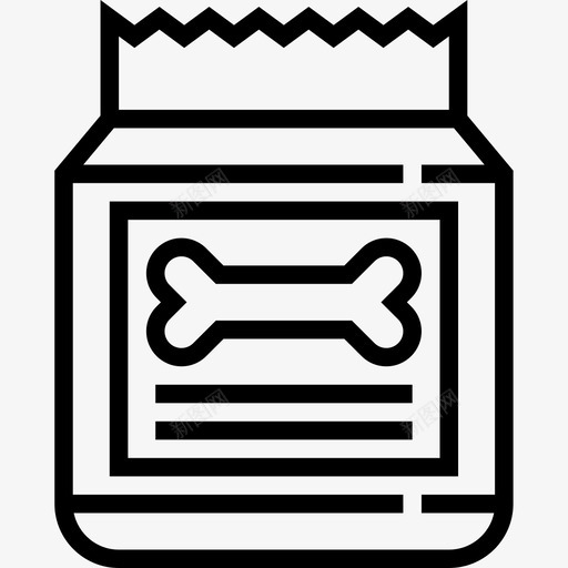 罐装食品宠物店49线性图标svg_新图网 https://ixintu.com 宠物店49 线性 罐装食品