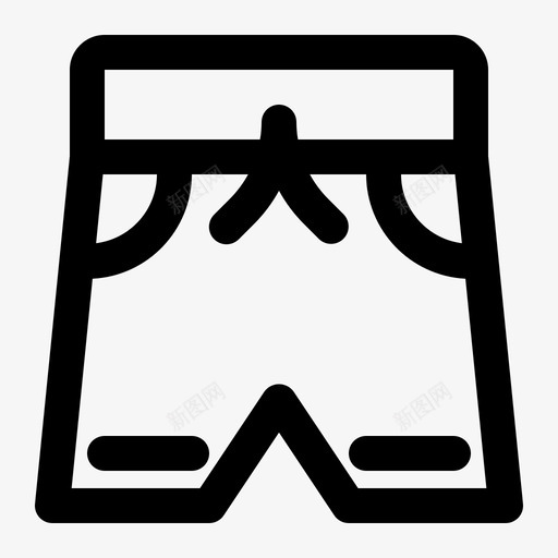 短裤夏季假期图标svg_新图网 https://ixintu.com 假期 夏季 短裤 系列