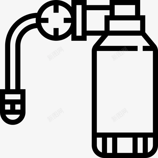 氧气罐潜水14线性svg免抠素材_新图网 https://ixintu.com 氧气罐 潜水14 线性