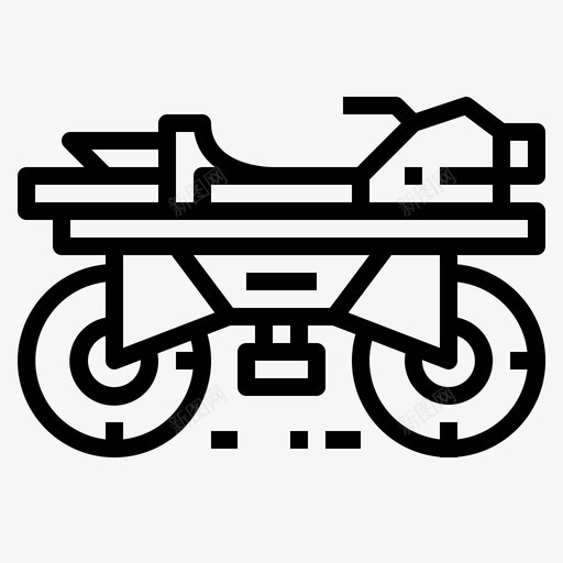 四轮摩托车5直线型图标svg_新图网 https://ixintu.com 四轮 摩托车5 直线型