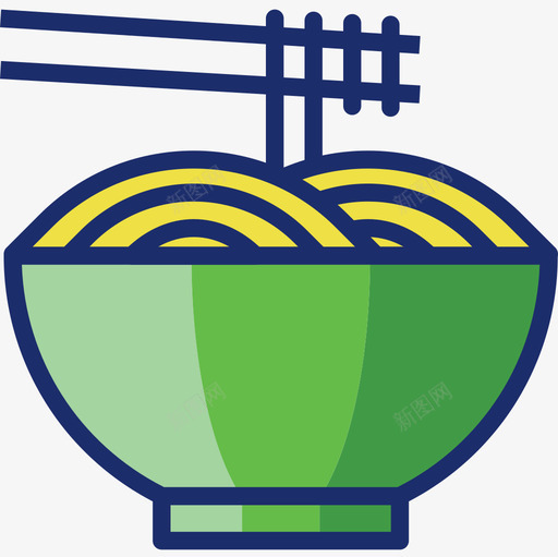 面条食品饮料7线颜色图标svg_新图网 https://ixintu.com 线颜色 面条 食品饮料7