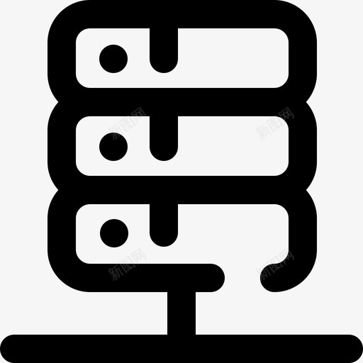 服务器加密货币24轮廓图标svg_新图网 https://ixintu.com 加密货币24 服务器 轮廓