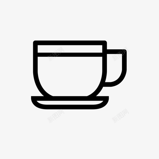 饮料杯咖啡玻璃杯图标svg_新图网 https://ixintu.com 咖啡 玻璃杯 饮料