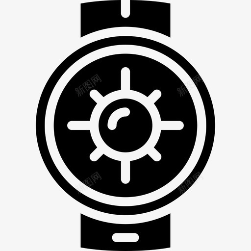 智能手表用户界面智能手表2固态图标svg_新图网 https://ixintu.com 固态 手表 智能 用户界面