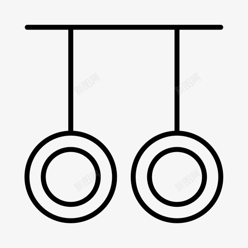 体操环运动员奥运会图标svg_新图网 https://ixintu.com 体操 体育 奥运会 残奥会 运动员