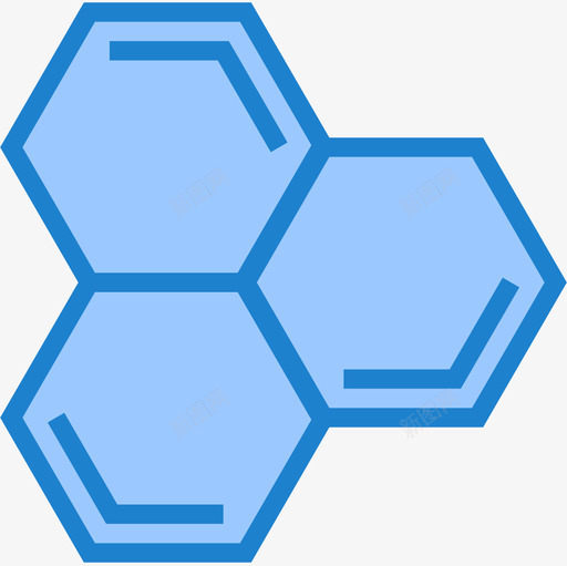 分子科学73蓝色图标svg_新图网 https://ixintu.com 分子 科学 蓝色