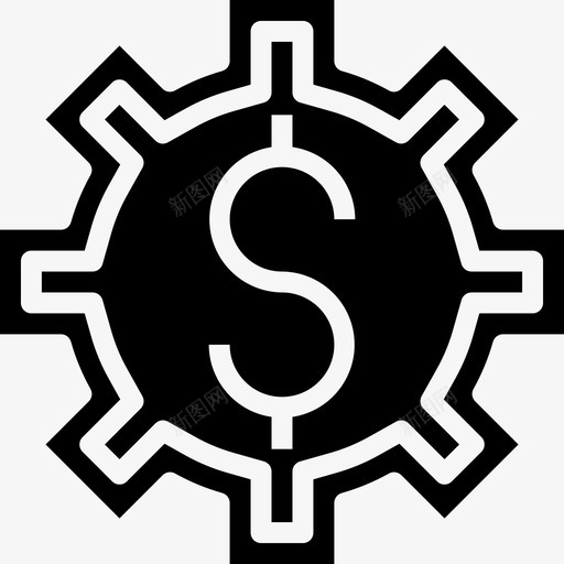 美元符号银行金融6实心图标svg_新图网 https://ixintu.com 实心 符号 美元 金融 银行