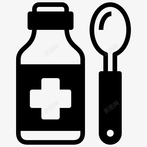 糖浆药物健康图标svg_新图网 https://ixintu.com 健康 医疗健康v2 糖浆 药片 药物