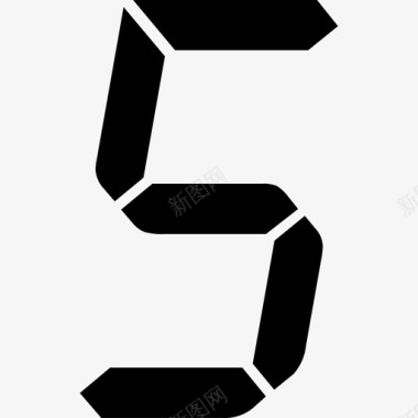 数字液晶字体5图标