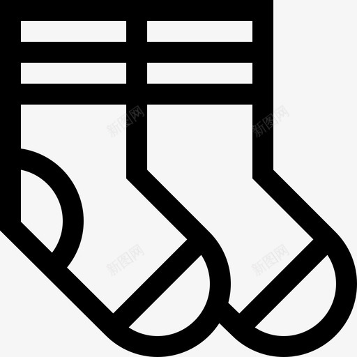 袜子冬衣和附件3直线型图标svg_新图网 https://ixintu.com 冬衣 直线 线型 袜子 附件