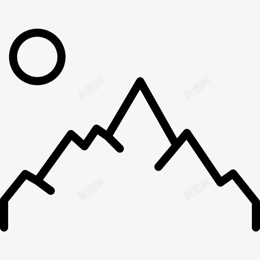 山冒险位置图标svg_新图网 https://ixintu.com 位置 冒险 地点 山景