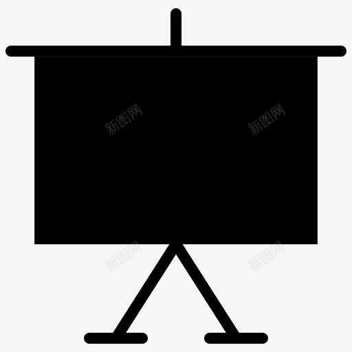 美术板画布教育图标svg_新图网 https://ixintu.com 学习 教育 演示 画布 白板 美术