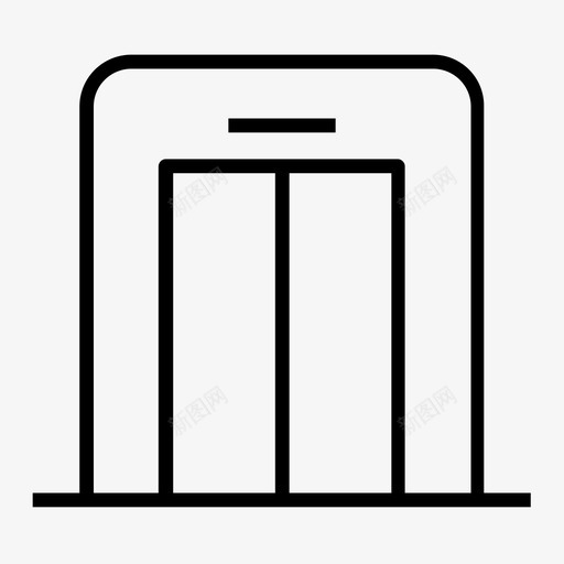 电梯乘客酒店线路图标集1svg_新图网 https://ixintu.com 乘客 图标 电梯 线路 酒店