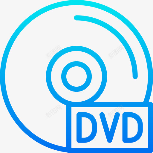 Dvd多媒体47渐变图标svg_新图网 https://ixintu.com Dvd 多媒体47 渐变