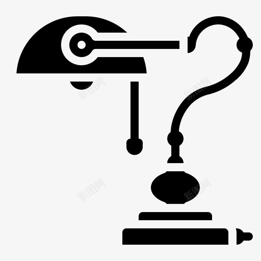台灯电器绿色图标svg_新图网 https://ixintu.com 台灯 文集 电器 绿色