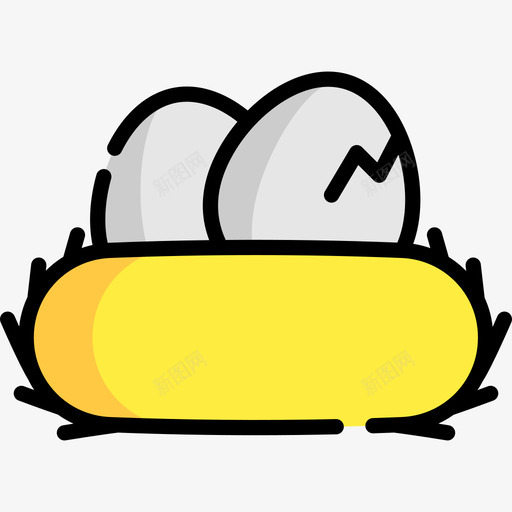 巢春天50线颜色图标svg_新图网 https://ixintu.com 春天 颜色