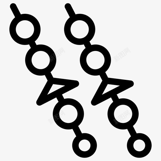 烤肉串烧烤烤肉图标svg_新图网 https://ixintu.com 图标 快餐 水果 烤肉 烧烤 系列 蔬菜 食物
