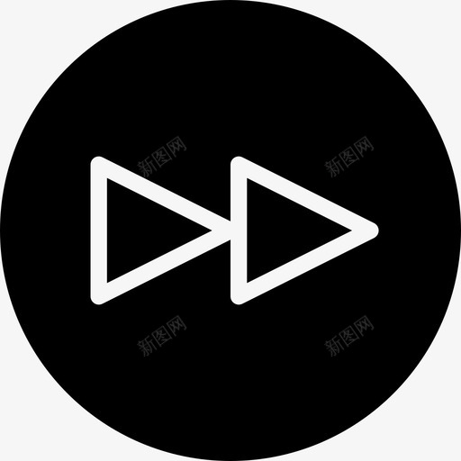 前进多媒体40填充图标svg_新图网 https://ixintu.com 前进 填充 多媒体40