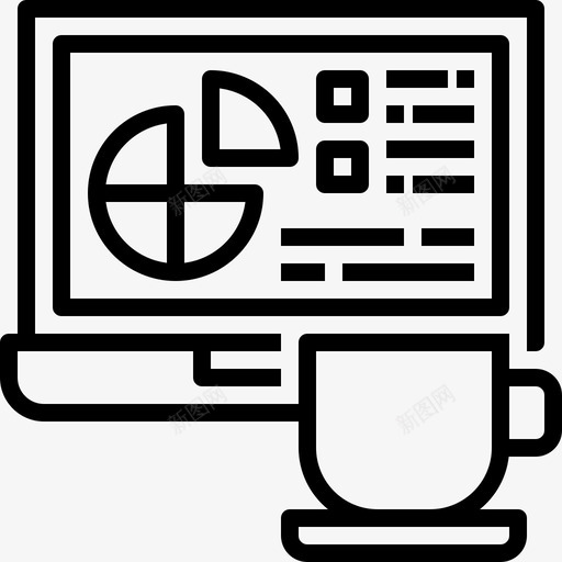 笔记本电脑和咖啡笔记本和咖啡休息图标svg_新图网 https://ixintu.com 休息 商务和管理 放松 笔记本和咖啡 笔记本电脑和咖啡 茶