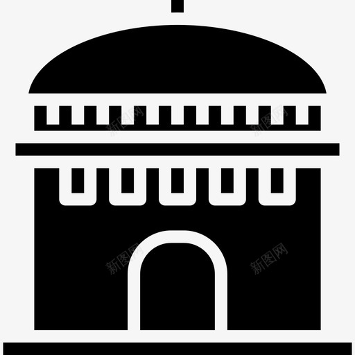 清真寺33号楼填充物图标svg_新图网 https://ixintu.com 33号楼 填充 清真寺