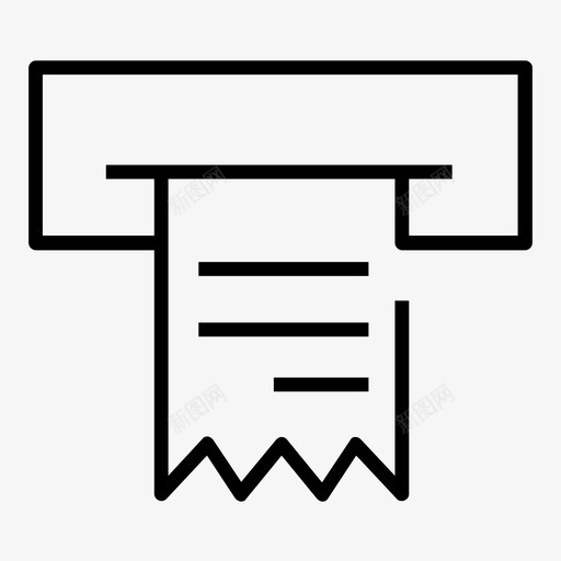 收据帐单交易记录图标svg_新图网 https://ixintu.com 业务线图标集1 交易记录 帐单 收据