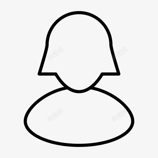 女性用户个人个人资料图标svg_新图网 https://ixintu.com 个人 个人资料 女性 用户 用户界面 管理员 账户