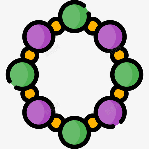 珠子mardigras14线性颜色图标svg_新图网 https://ixintu.com mardigras14 珠子 线性颜色